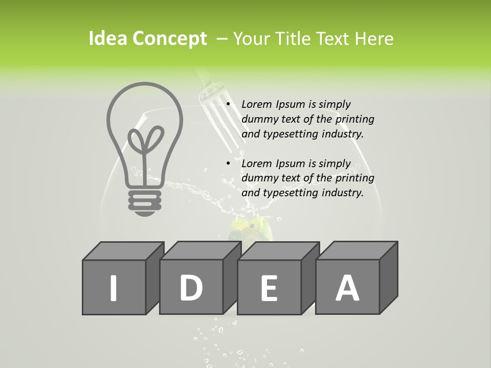 One Glass Concept PowerPoint Template