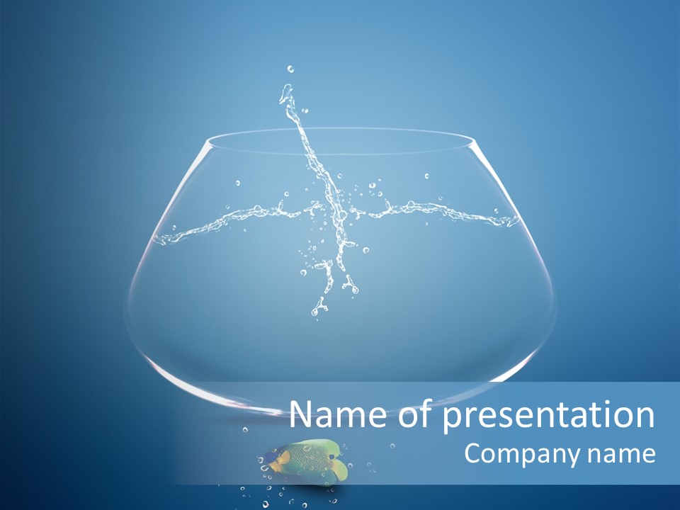 Wave Swim Water PowerPoint Template