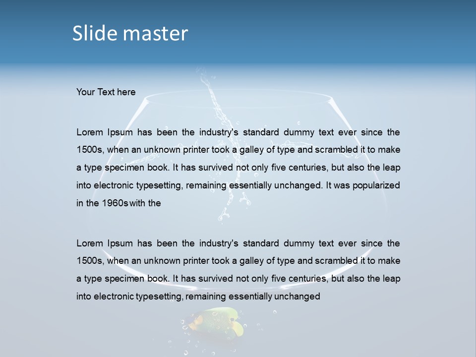 Wave Swim Water PowerPoint Template