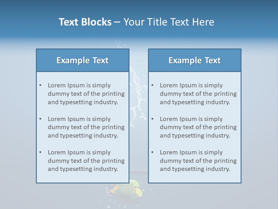 Wave Swim Water PowerPoint Template