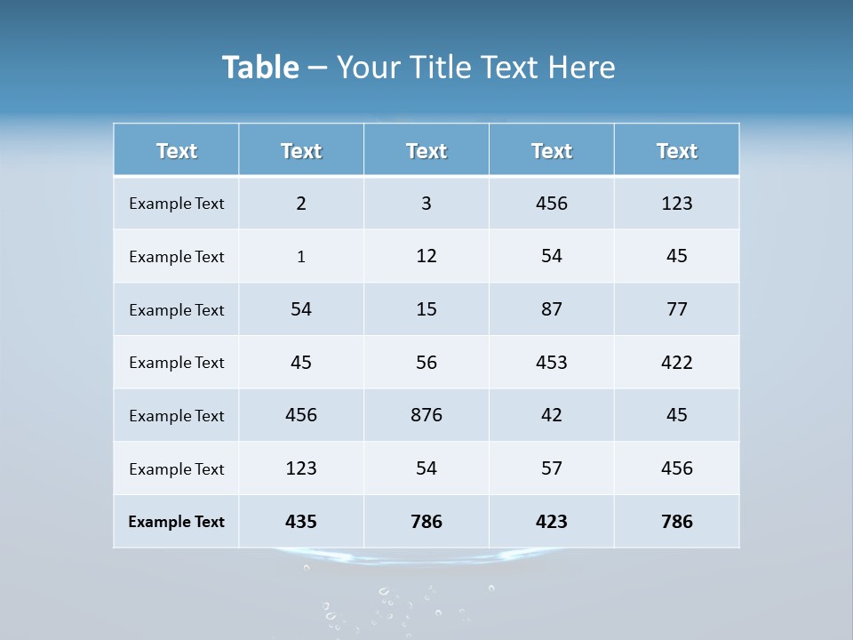 Acrobatic Chance Water PowerPoint Template