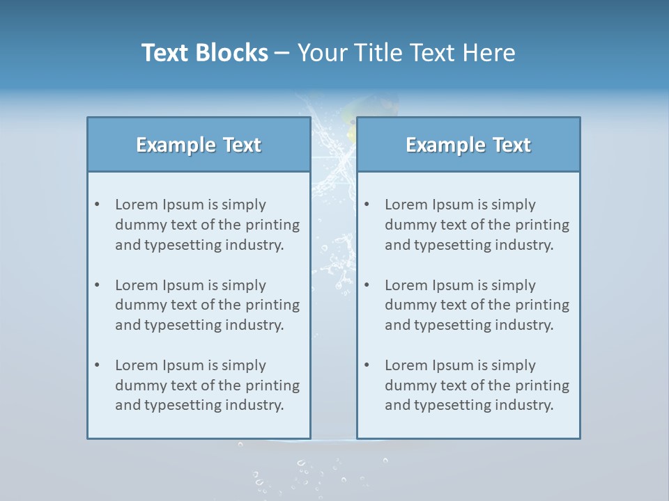 Acrobatic Chance Water PowerPoint Template