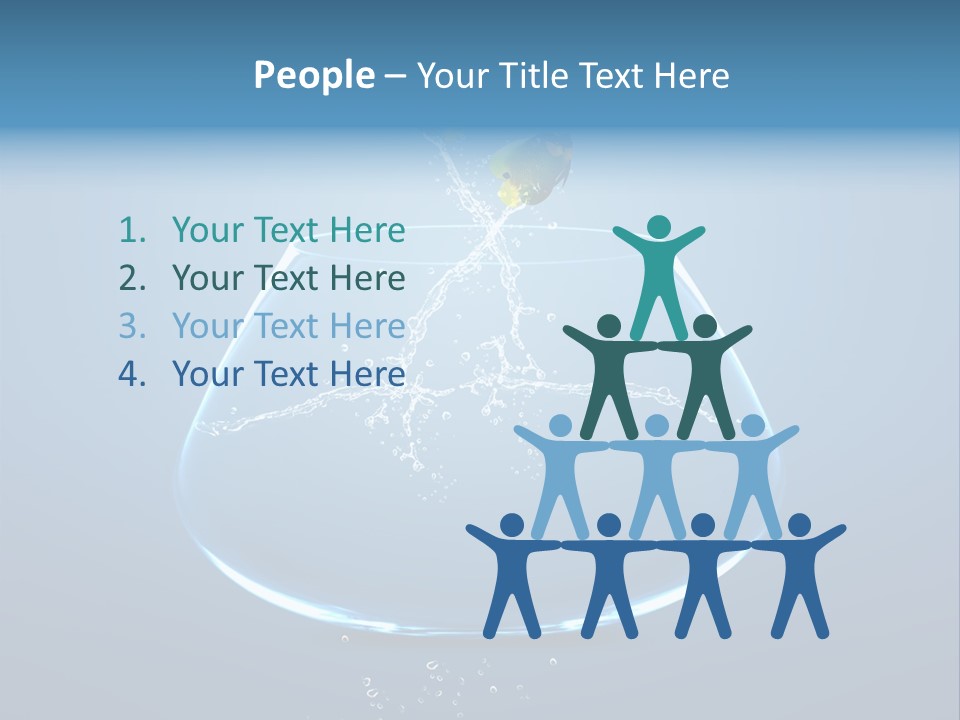 Acrobatic Chance Water PowerPoint Template