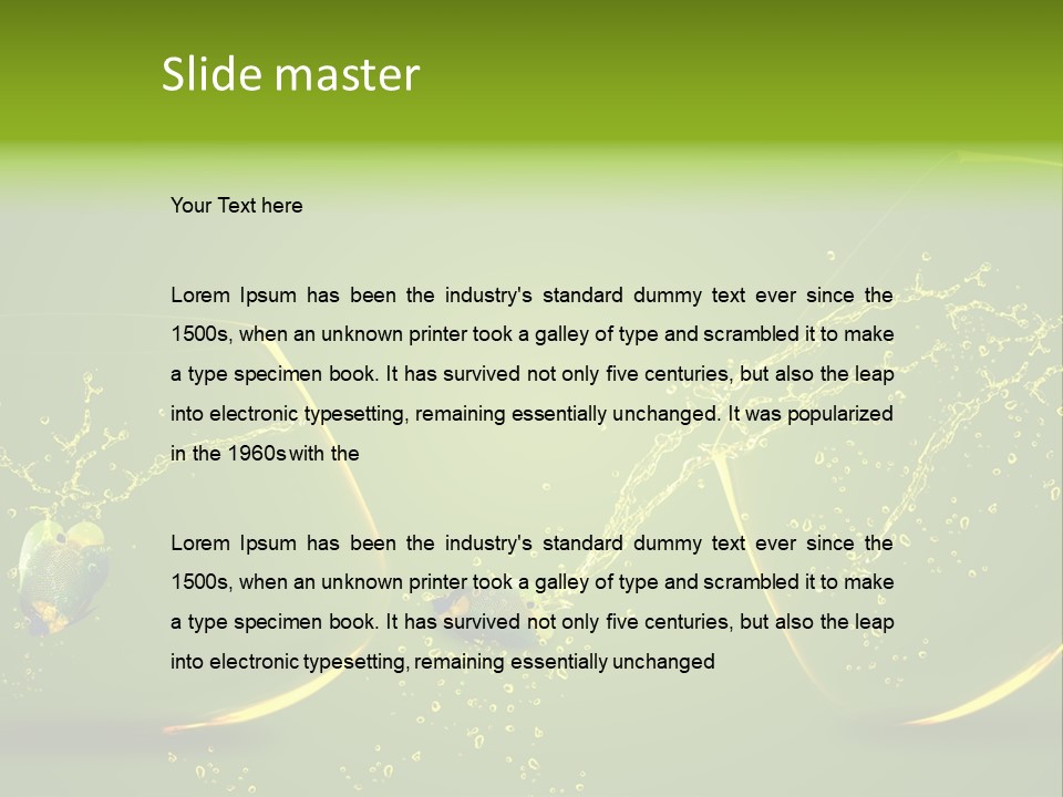 Diving Freedom Angel PowerPoint Template