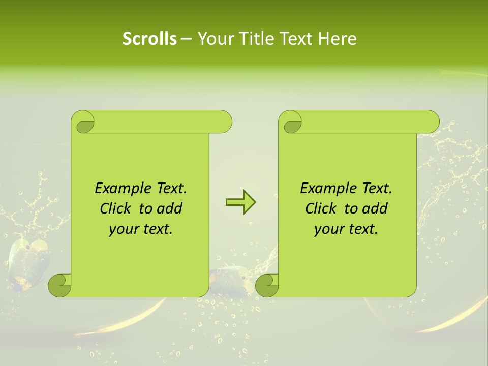 Diving Freedom Angel PowerPoint Template