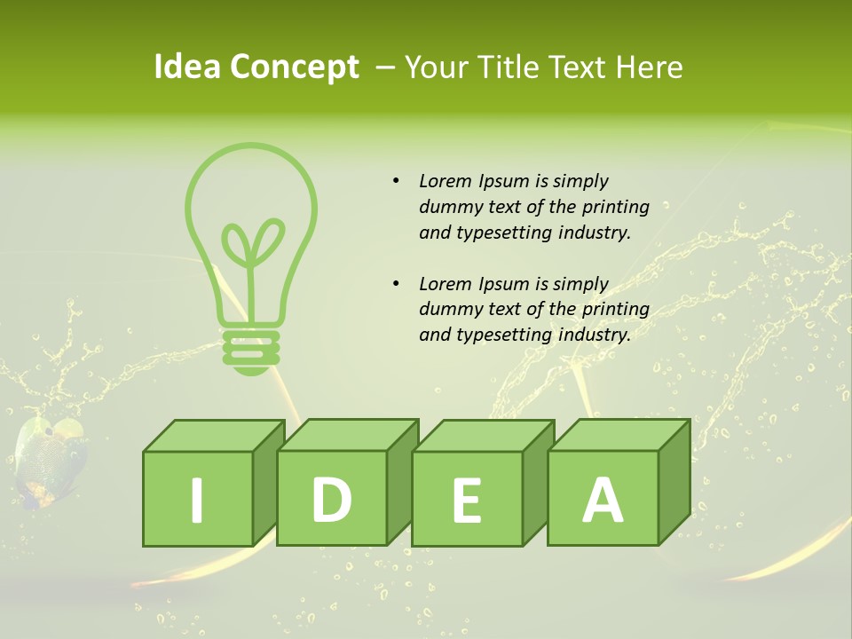 Diving Freedom Angel PowerPoint Template