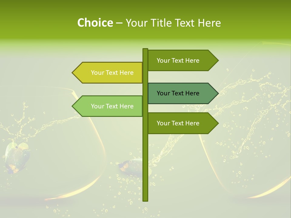 Diving Freedom Angel PowerPoint Template