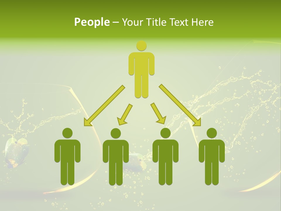 Diving Freedom Angel PowerPoint Template