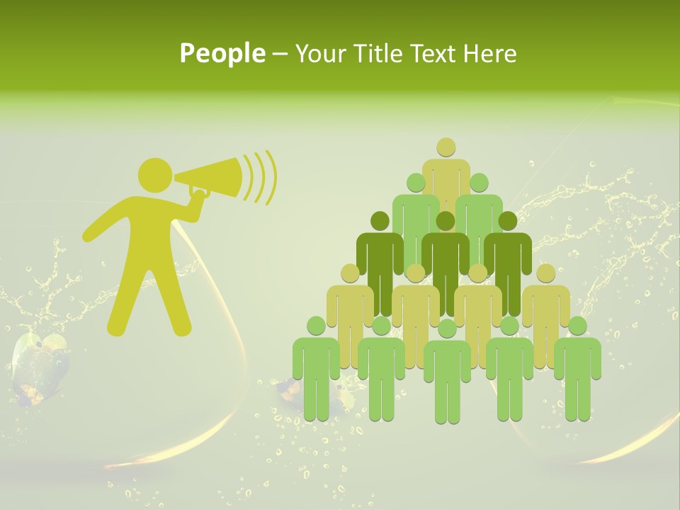 Diving Freedom Angel PowerPoint Template