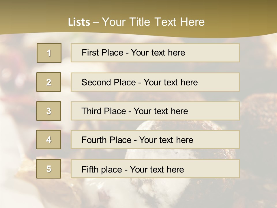 Lunch Diet Fried PowerPoint Template