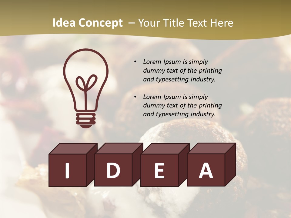 Lunch Diet Fried PowerPoint Template