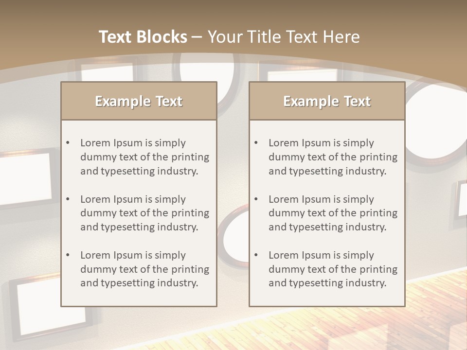 Set Collection Empty PowerPoint Template