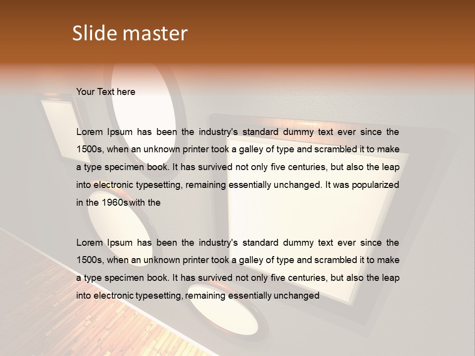 Retro Gallery Design PowerPoint Template