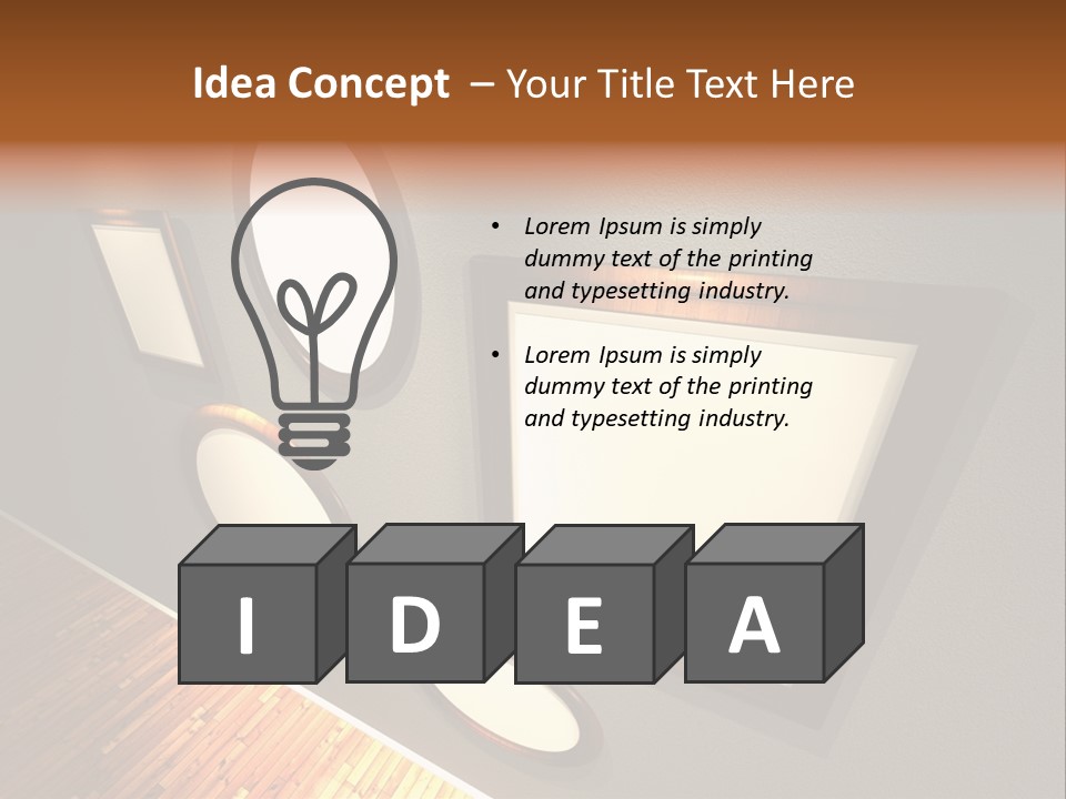 Retro Gallery Design PowerPoint Template