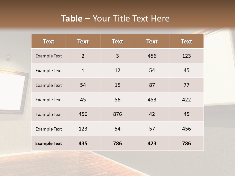 Rustic Home Background PowerPoint Template
