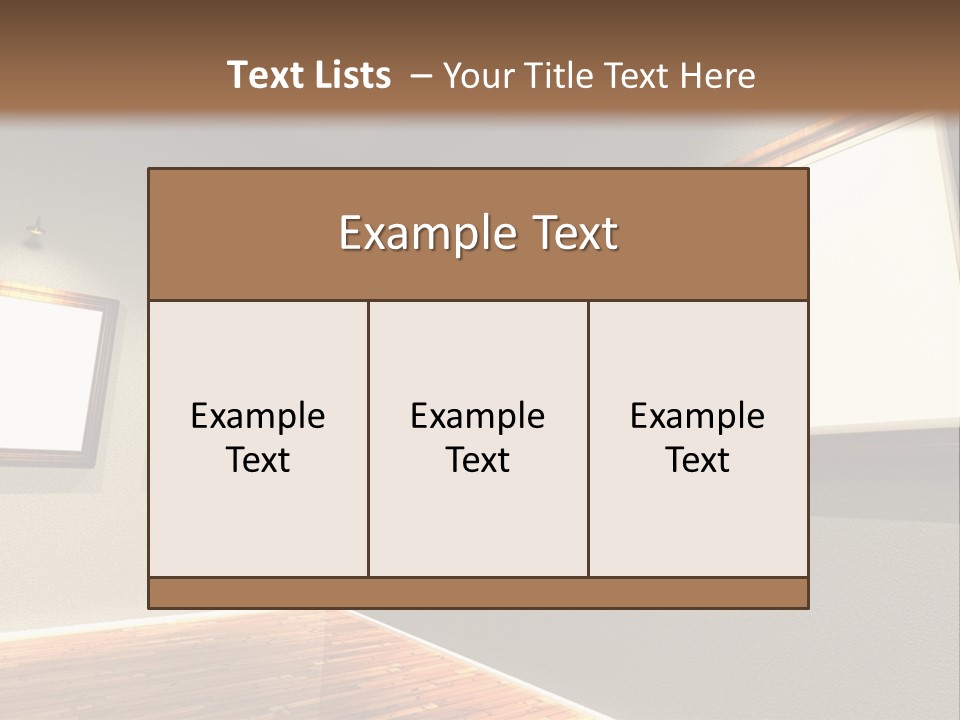 Rustic Home Background PowerPoint Template