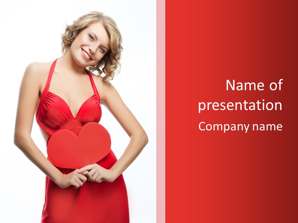 Dress Person Love PowerPoint Template