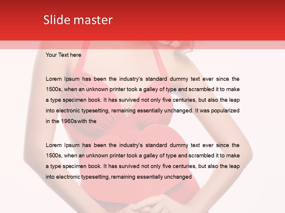 Dress Person Love PowerPoint Template