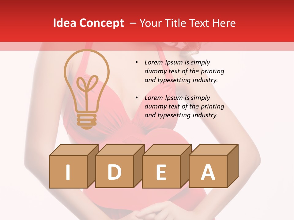 Dress Person Love PowerPoint Template