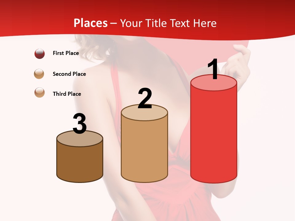 Heart Attractive Portrait PowerPoint Template