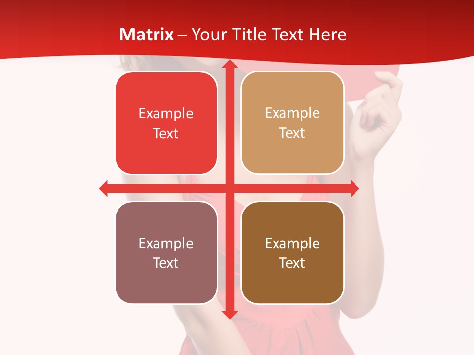Heart Attractive Portrait PowerPoint Template