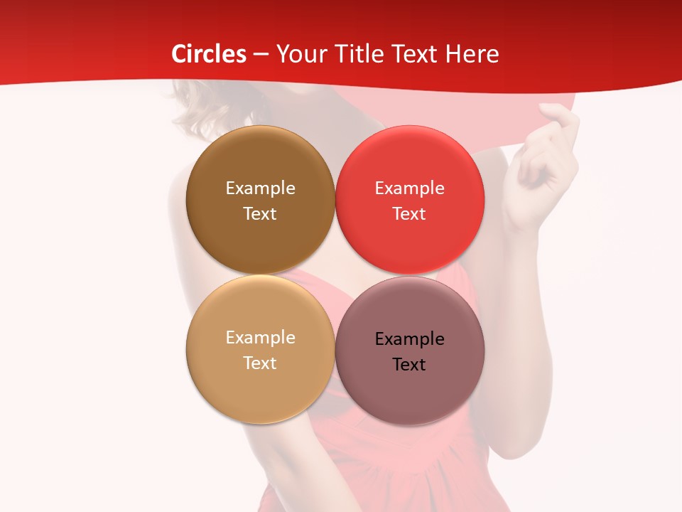 Heart Attractive Portrait PowerPoint Template