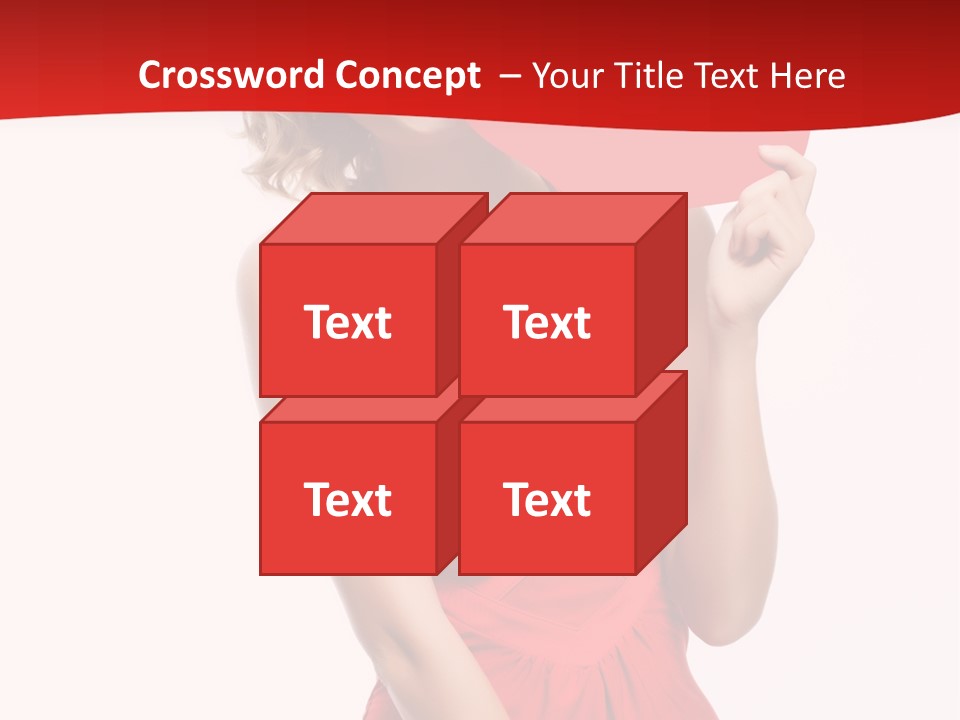 Heart Attractive Portrait PowerPoint Template