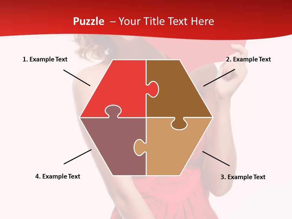 Heart Attractive Portrait PowerPoint Template