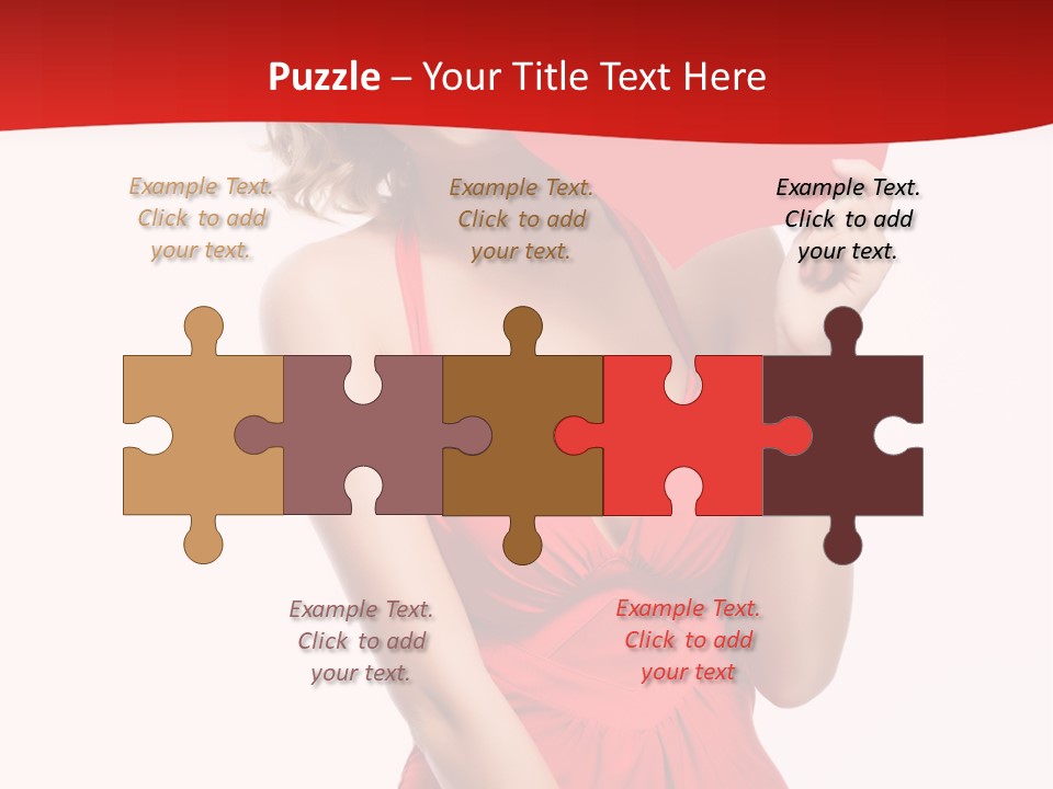 Heart Attractive Portrait PowerPoint Template