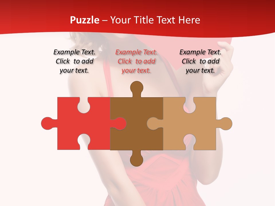 Heart Attractive Portrait PowerPoint Template