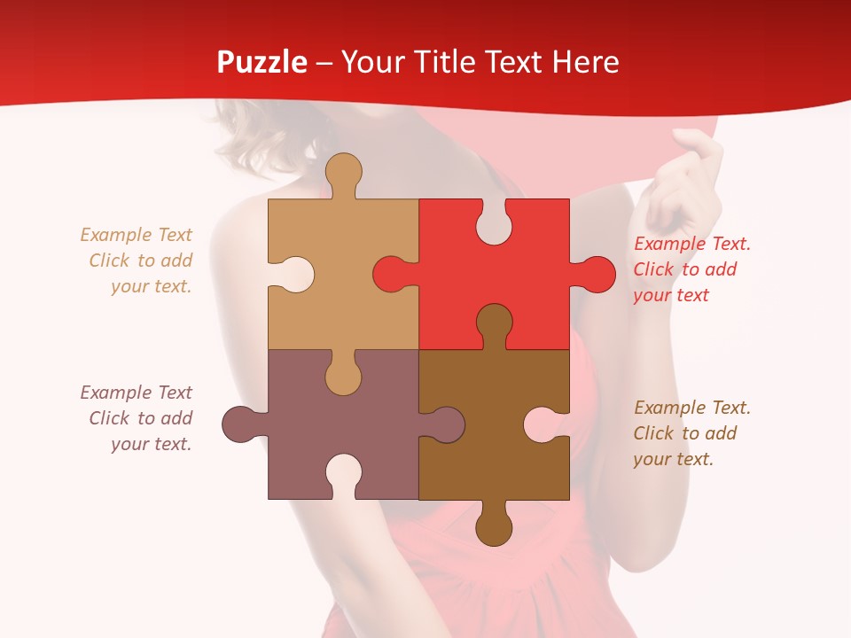 Heart Attractive Portrait PowerPoint Template