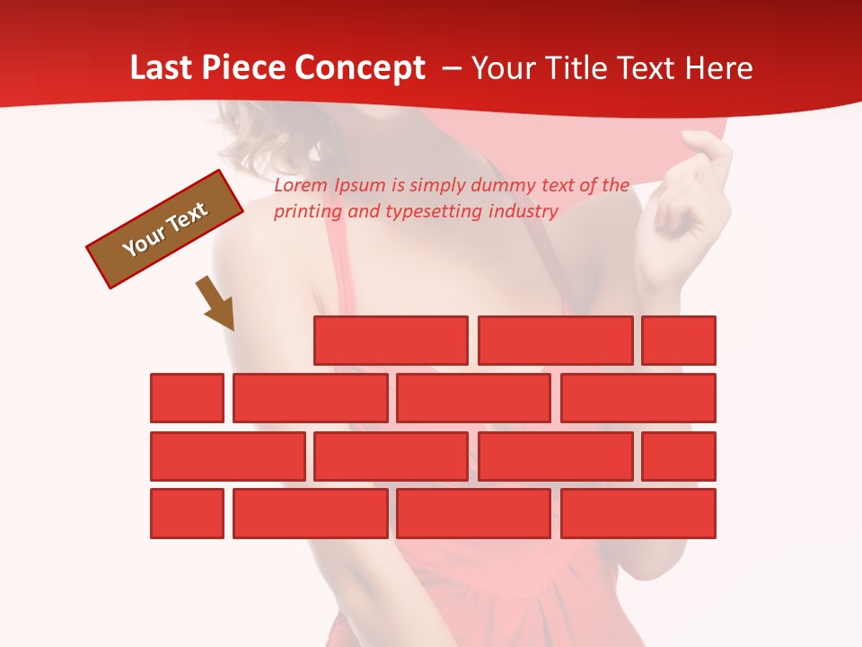 Heart Attractive Portrait PowerPoint Template