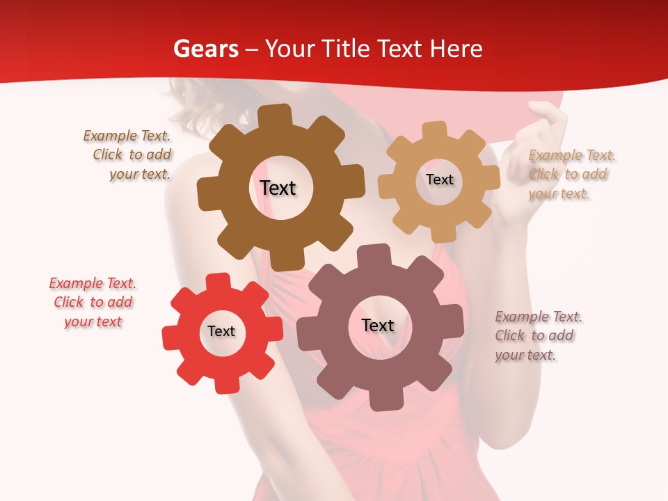 Heart Attractive Portrait PowerPoint Template