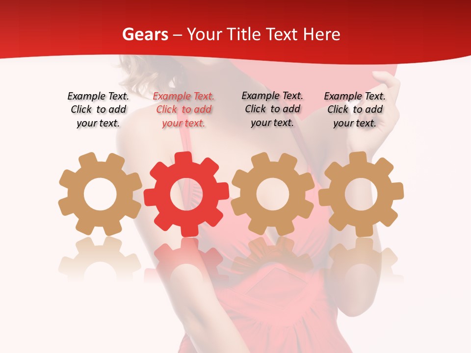 Heart Attractive Portrait PowerPoint Template