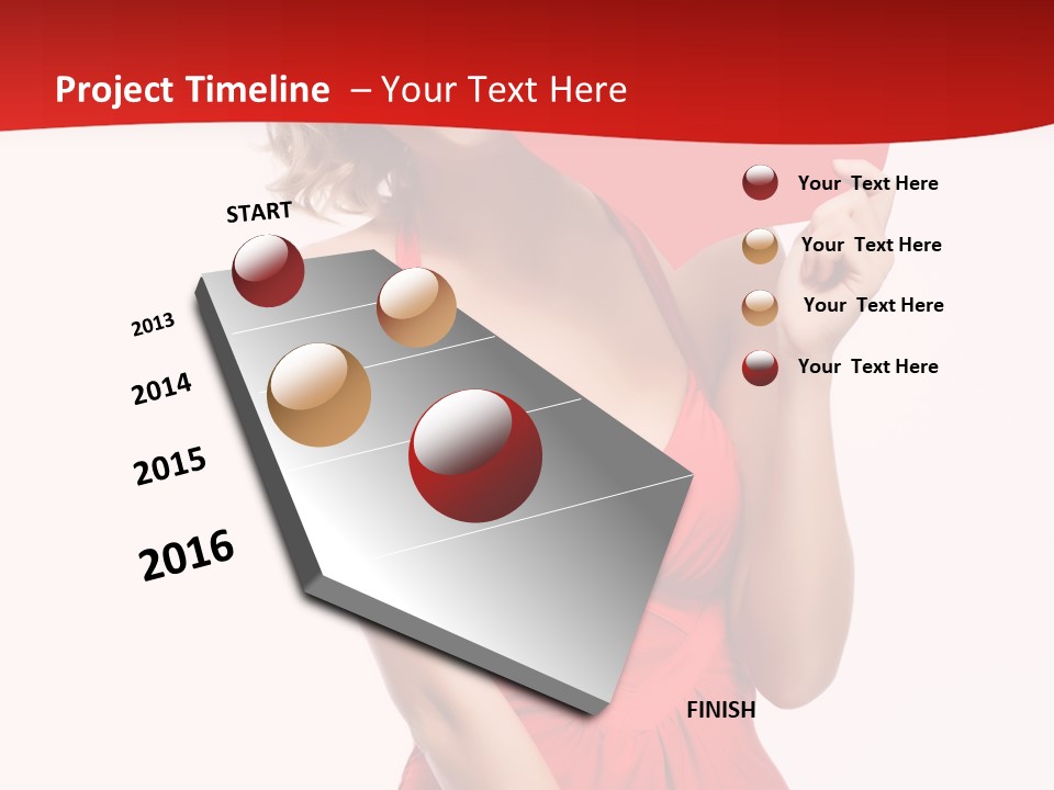 Heart Attractive Portrait PowerPoint Template