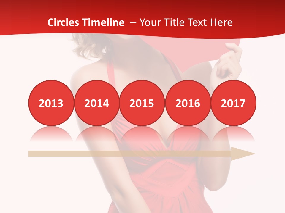 Heart Attractive Portrait PowerPoint Template