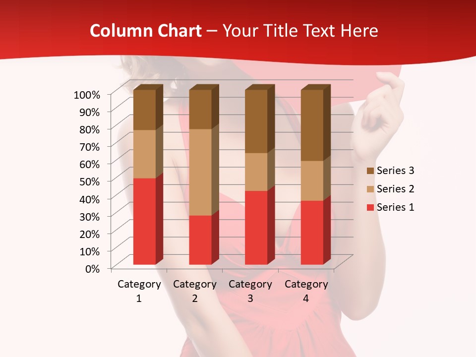 Heart Attractive Portrait PowerPoint Template