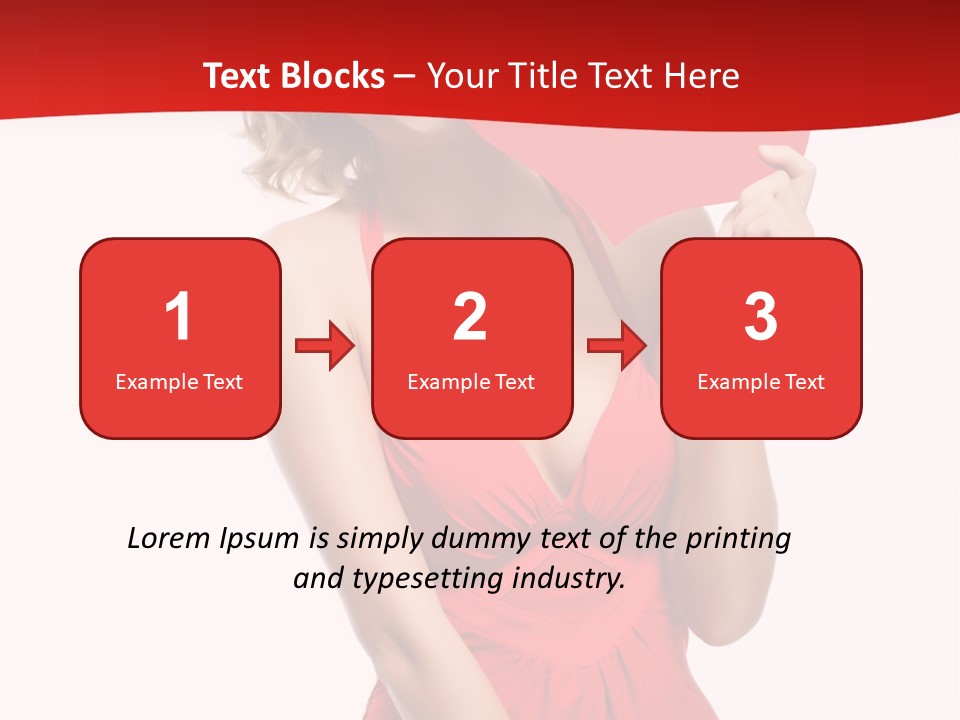 Heart Attractive Portrait PowerPoint Template