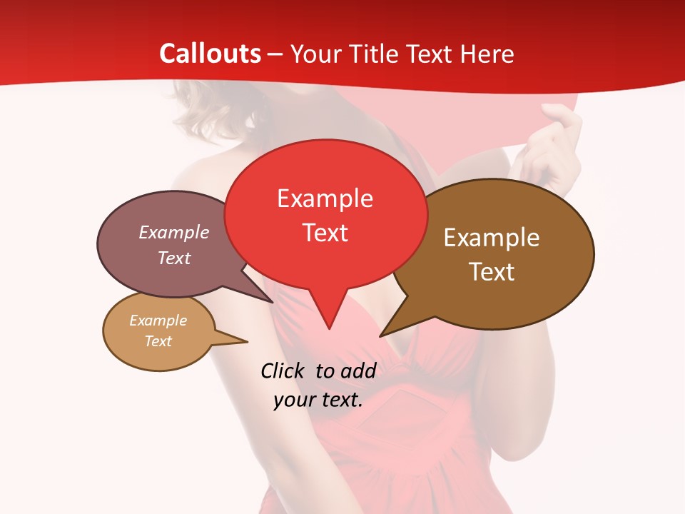 Heart Attractive Portrait PowerPoint Template