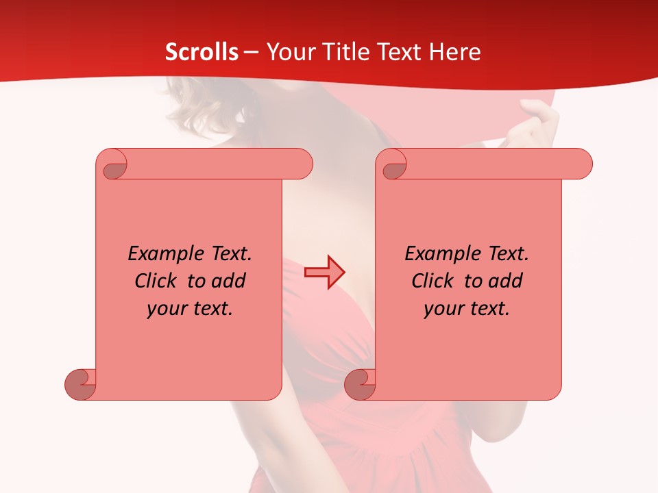 Heart Attractive Portrait PowerPoint Template