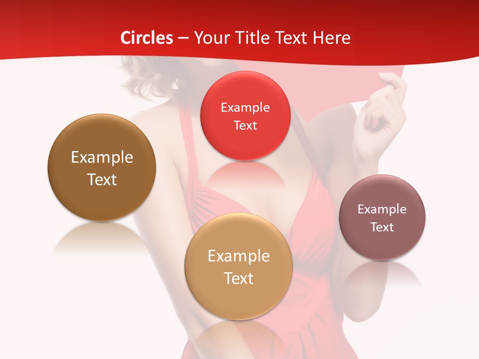 Heart Attractive Portrait PowerPoint Template