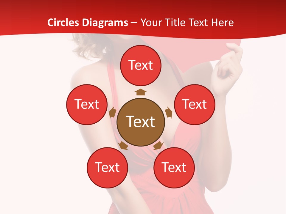 Heart Attractive Portrait PowerPoint Template