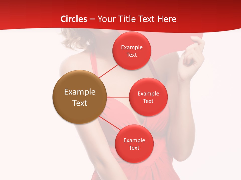 Heart Attractive Portrait PowerPoint Template