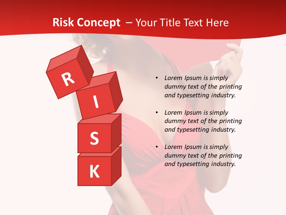 Heart Attractive Portrait PowerPoint Template