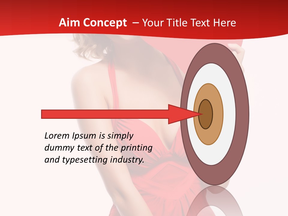 Heart Attractive Portrait PowerPoint Template