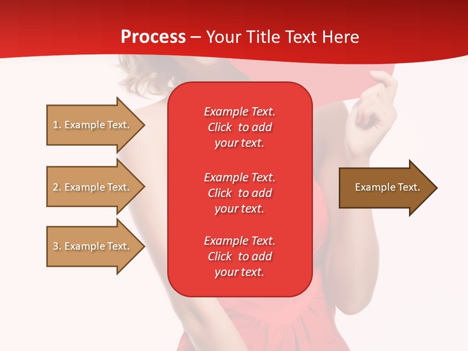 Heart Attractive Portrait PowerPoint Template