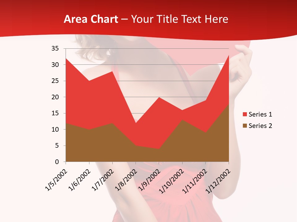 Heart Attractive Portrait PowerPoint Template