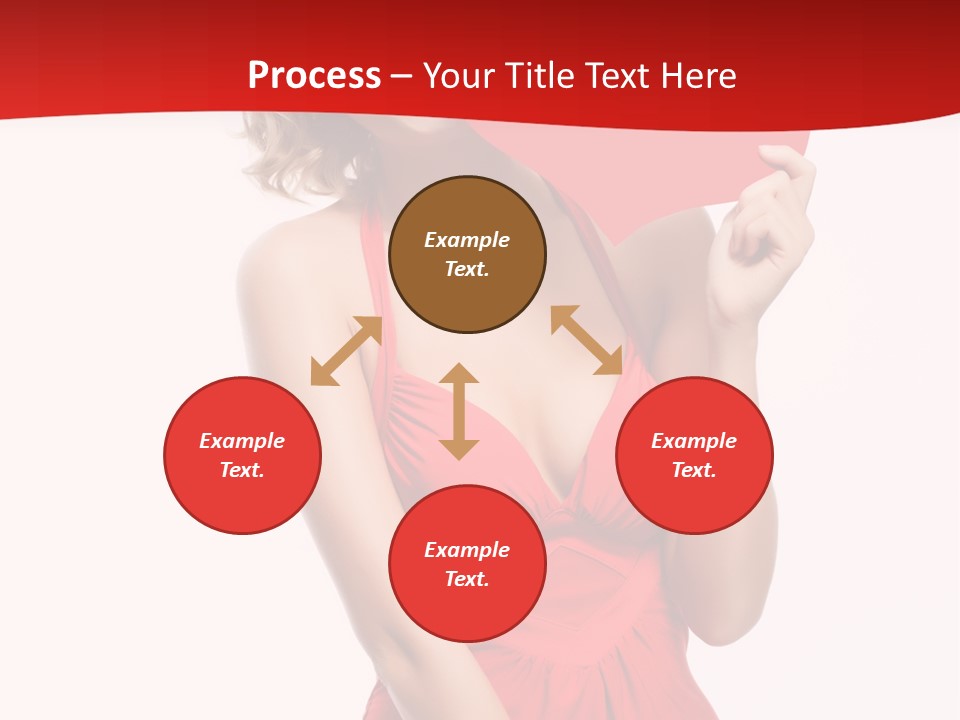 Heart Attractive Portrait PowerPoint Template