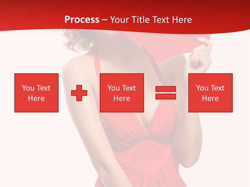 Heart Attractive Portrait PowerPoint Template