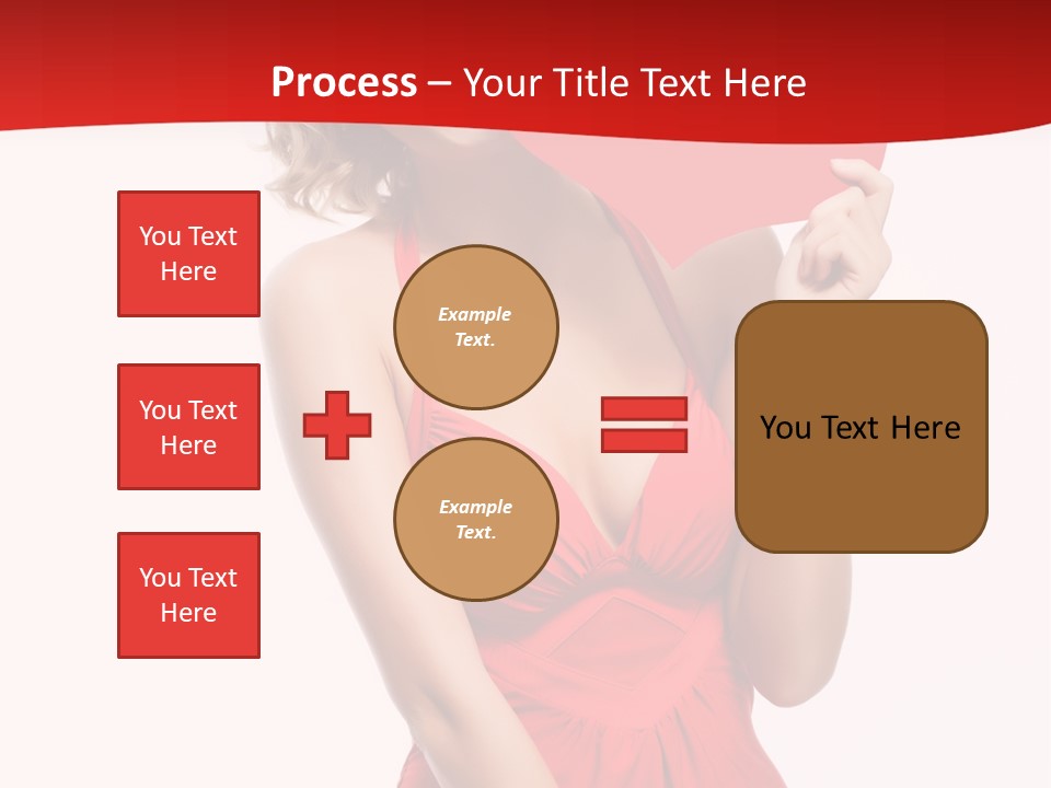 Heart Attractive Portrait PowerPoint Template